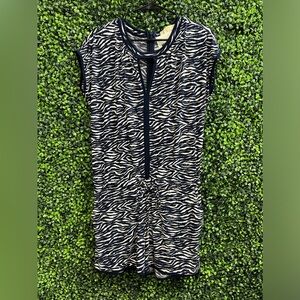 Michael Kors Navy/White Shorts Romper